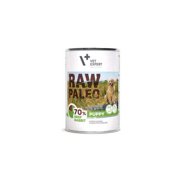 Hundenassfutter – Raw Paleo Puppy Rind und Kaninchen 400g