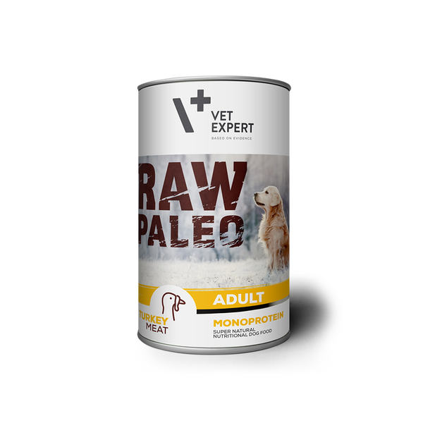 Hundenassfutter – Raw Paleo Adult Pute