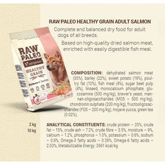 Raw Paleo Healthy Grain Salmon & Barley Adult - Hundefutter