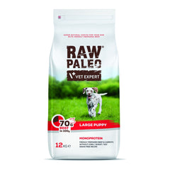 Hundetrockenfutter – Raw Paleo Puppy Large Rind Hundefutter 
