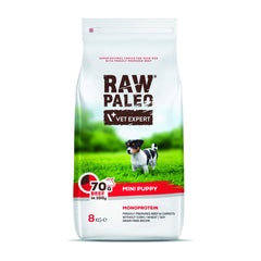 Hundetrockenfutter - Raw Paleo Puppy Mini Rind Hundefutter 