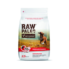 Hundetrockenfutter – Raw Paleo Puppy Medium Rind 2,5kg