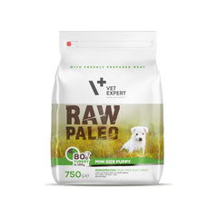 VetExpert Raw Paleo Puppy Mini – Premium getreidefreies Hundefutter, für Hunde mit Getreideunverträglichkeiten oder Getreideallergien, Hundefutter ohne Getreide, Verträgliche Hundenahrung mit geringem Allergiepotenzial, für ernährungssensible Hunde aller Rassen, Vollwertig. Hypoallergen, Mit max. Fleischanteil und natürlichen Zutaten, Viel frisches Fleisch und wertvolle Zutaten.
