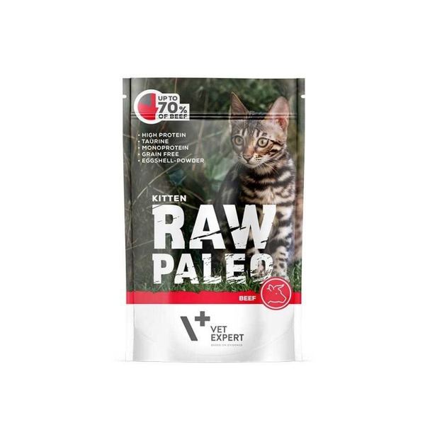 Raw Paleo Kitten Rind - Katzenfutter